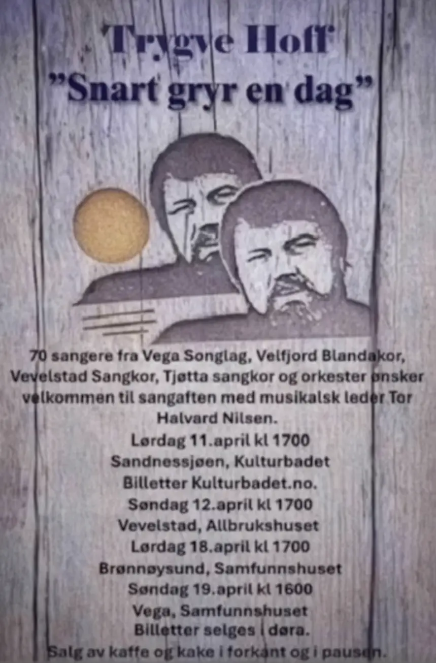 L'affiche d'une tournée d'une chorale