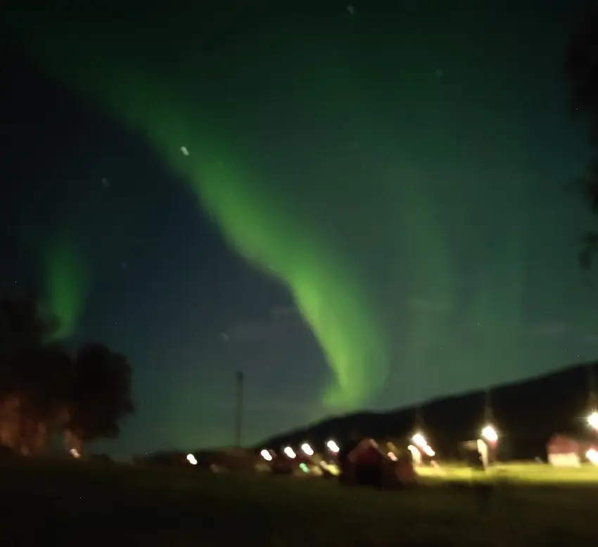 Une photo d'aurore boréale