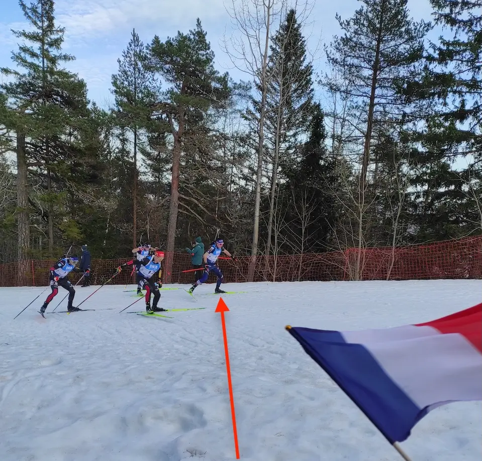Une photo en course de Quentin Fillon-Maillet